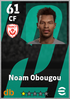 Noam Obougou — CF, OVR 61, MAX 61