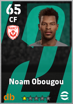Noam Obougou — CF, OVR 65, MAX 65