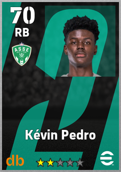Kévin Pedro — RB, OVR 70, MAX 70
