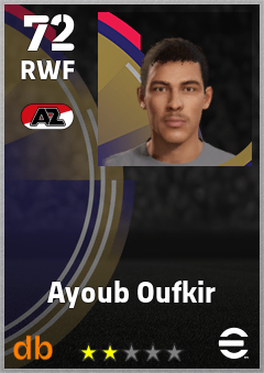 Ayoub Oufkir — RWF, OVR 72, MAX 72