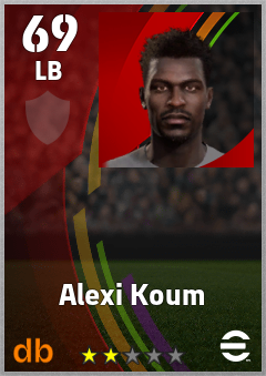 Alexi Koum — LB, OVR 69, MAX 69