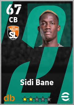 Sidi Bane — CB, OVR 67, MAX 67