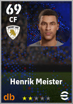 Henrik Meister — CF, OVR 69, MAX 69
