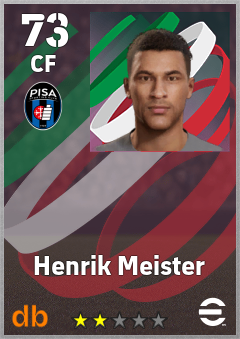 Henrik Meister — CF, OVR 73, MAX 73