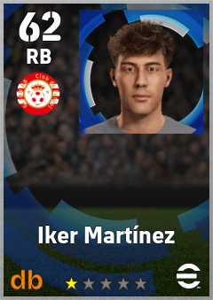 Iker Martínez — RB, OVR 62, MAX 62