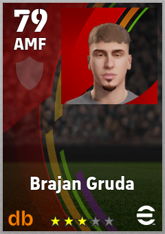 Brajan Gruda eFootball player card