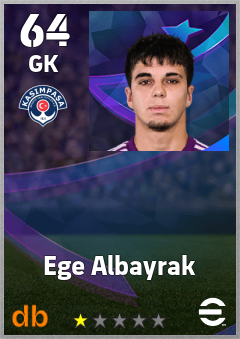 Ege Albayrak — GK, OVR 64, MAX 64