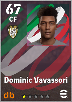 Dominic Vavassori — CF, OVR 67, MAX 67