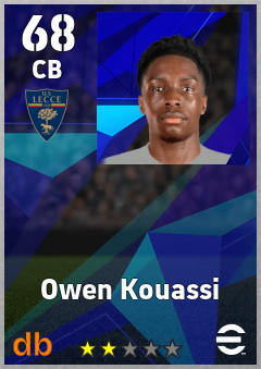 Owen Kouassi — CB, OVR 68, MAX 68