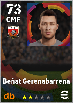 Beñat Gerenabarrena — CMF, OVR 73, MAX 73