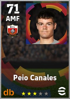 Peio Canales eFootball player card