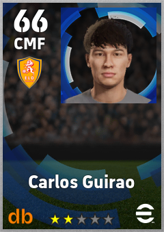 Carlos Guirao — CMF, OVR 66, MAX 66
