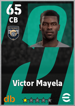 Victor Mayela — CB, OVR 65, MAX 65