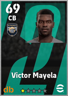 Victor Mayela — CB, OVR 69, MAX 69
