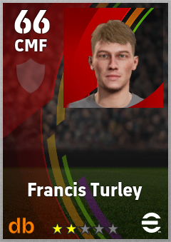 Francis Turley — CMF, OVR 66, MAX 66