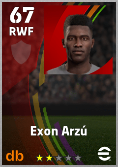 Exon Arzú — RWF, OVR 67, MAX 67