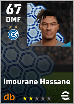 Imourane Hassane — DMF, OVR 67, MAX 67