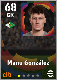 Manu González — GK, OVR 68, MAX 68