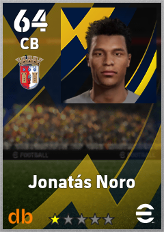 Jonatás Noro — CB, OVR 64, MAX 64