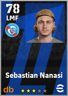 Sebastian Nanasi — LMF, OVR 78, MAX 78