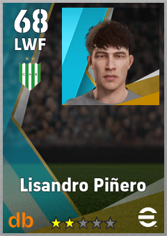Lisandro Piñero eFootball player card