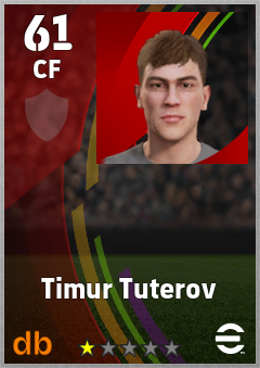 Timur Tuterov — CF, OVR 61, MAX 61