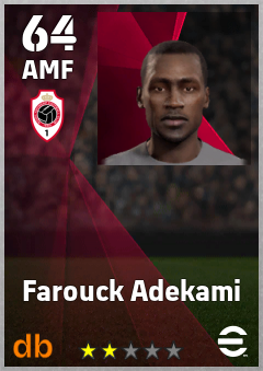 Farouck Adekami — AMF, OVR 64, MAX 64