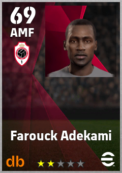 Farouck Adekami eFootball player card