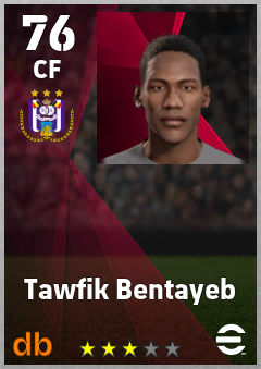 Tawfik Bentayeb — CF, OVR 76, MAX 76