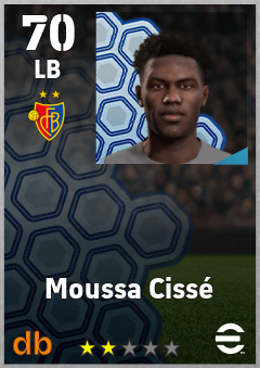 Moussa Cissé — LB, OVR 70, MAX 70