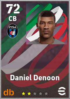 Daniel Denoon — CB, OVR 72, MAX 72