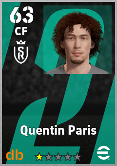 Quentin Paris eFootball player card