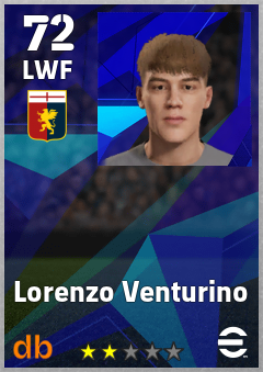 Lorenzo Venturino — LWF, OVR 72, MAX 72