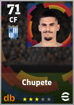 Chupete — CF, OVR 71, MAX 71