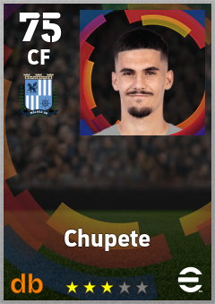Chupete — CF, OVR 75, MAX 75