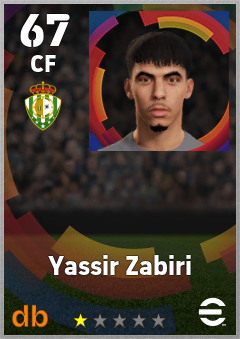 Yassir Zabiri — CF, OVR 67, MAX 67