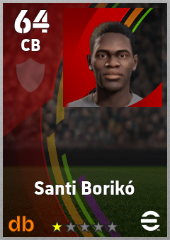 Santi Borikó — CB, OVR 64, MAX 64