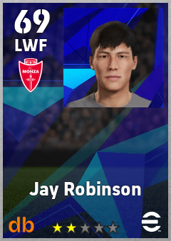 Jay Robinson — LWF, OVR 69, MAX 69