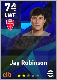 Jay Robinson — LWF, OVR 74, MAX 74