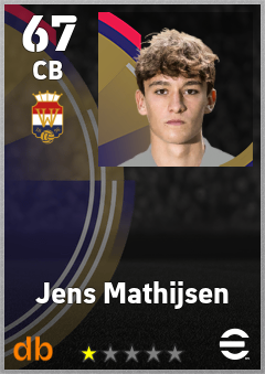 Jens Mathijsen — CB, OVR 67, MAX 67