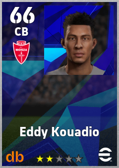 Eddy Kouadio — CB, OVR 66, MAX 66