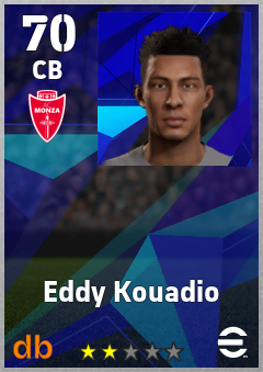 Eddy Kouadio — CB, OVR 70, MAX 70