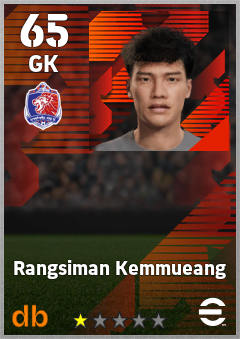 Rangsiman Kemmueang — GK, OVR 65, MAX 65