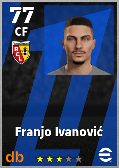 Franjo Ivanović — CF, OVR 77, MAX 77