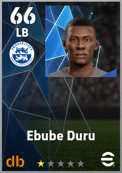 Ebube Duru — LB, OVR 66, MAX 66