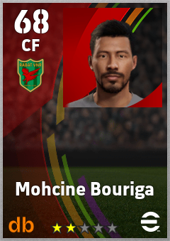 Mohcine Bouriga — CF, OVR 68, MAX 68