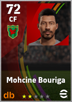 Mohcine Bouriga — CF, OVR 72, MAX 72