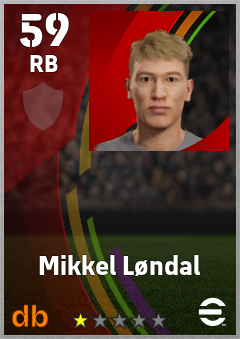 Mikkel Løndal eFootball player card