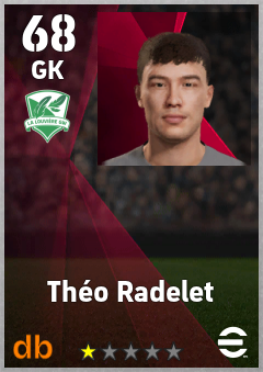 Théo Radelet — GK, OVR 68, MAX 68