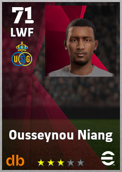 Ousseynou Niang — LWF, OVR 71, MAX 71